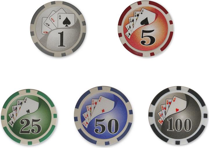 Produktbild Casinoshop Pokerchip Set mit Zahlen