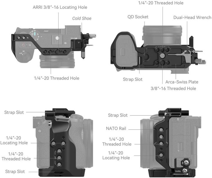 Produktbild SmallRig Cage Sony Alpha 6700 Kit (Cage)
