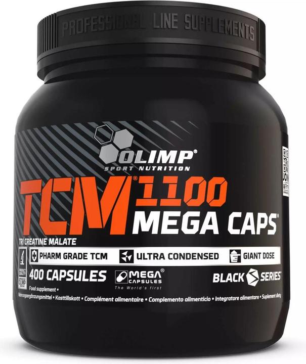 Image du produit Olimp Sport Nutrition Tri-Créatine Malate (TCM) 1100 Mega (400 pièce(s), Capsules, 400 g)