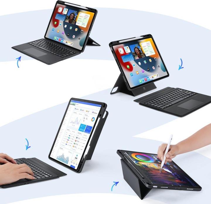 Produktbild Dux Ducis DK Series Keyboard Case (US, iPad Pro 12.9 2020 (4. Gen), iPad Pro 12.9 2021 (5. Gen), iPad Pro 12.9 2022 (6. Gen))