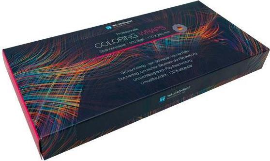 Actual product image Comair Coloring Wraps streak paper long 110x2