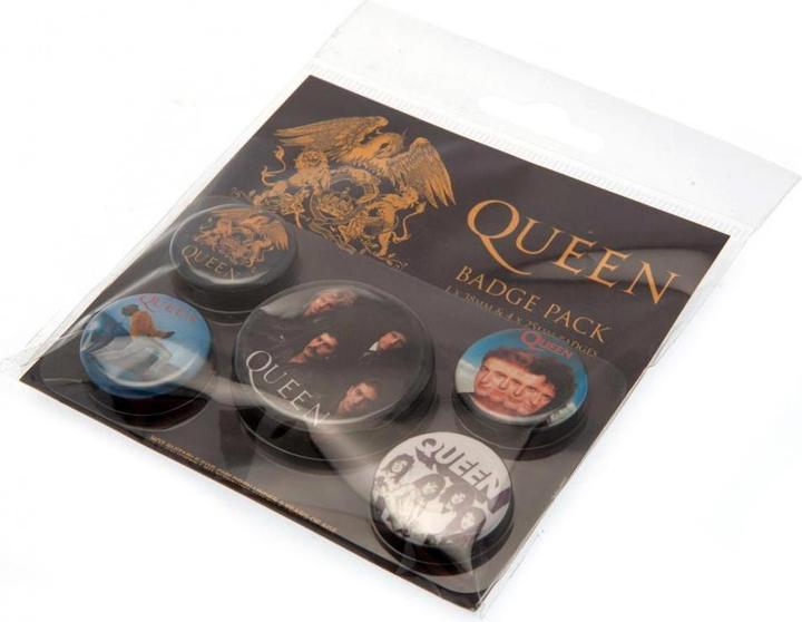 Actual product image Queen Classic badge set 5-pack