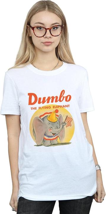 Actual product image Disney Womens/Ladies Dumbo Flying Elephant Cotton Boyfriend T-Shirt (XXL)