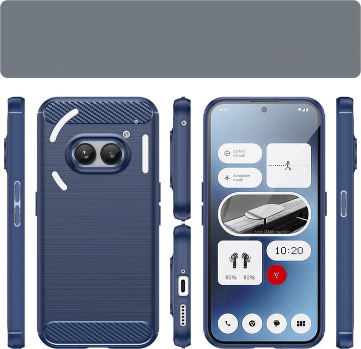Produktbild Cover-Discount Nothing Phone (2a) - Metall Carbon Look Hülle (Nothing Phone (2a))