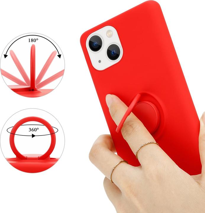 Immagine prodotto Cadorabo Custodia per Apple iPhone 14 PLUS in TPU Liquid Ring in stile custodia in silicone (Apple iPhone 14 Plus)