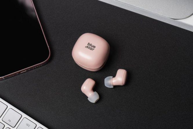 Image du produit Casque filaire Blue Star BLUE STAR écouteurs sans fil bluetooth TWS Mini A19 rose (3.50 h, Sans fil)