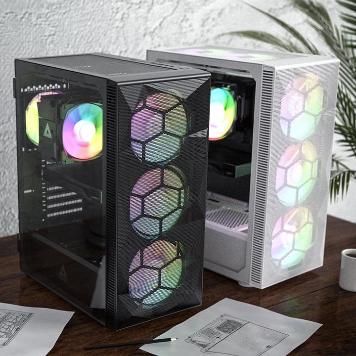 Actual product image Montech X3 Glass White (ATX, Mini-ITX)