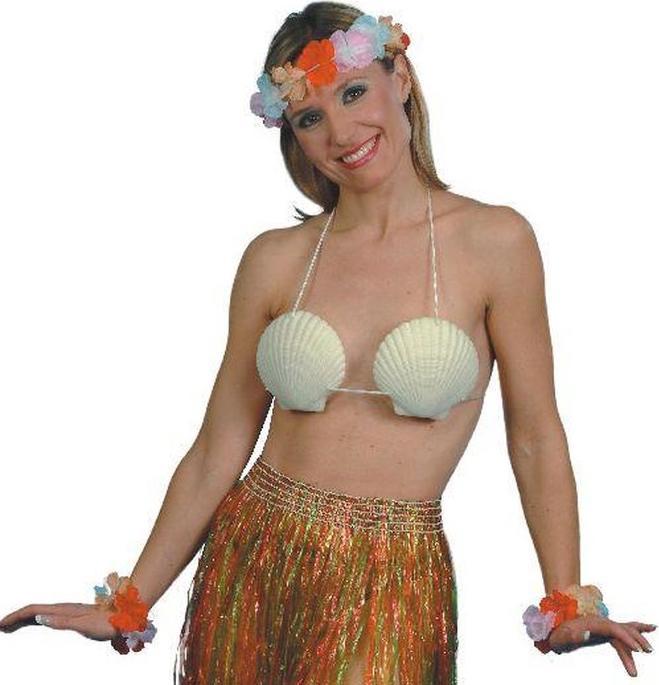 Image du produit Smiffys Hawaii - Soutien-gorge en forme de coquillage (Taille unique)