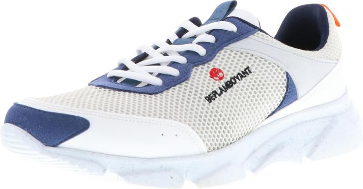 Produktbild Beflamboyant STREET NAVY Herren Sneaker Low-Top Schnürer Nachhaltig Vegan Recycled blau/weiss (44)