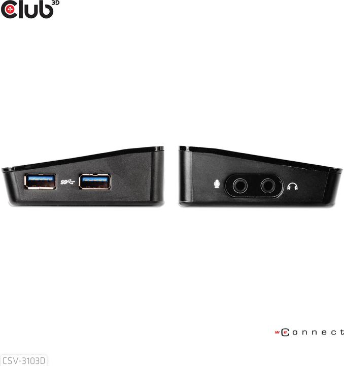 Produktbild Club 3D Csv-3103d (USB-B, 9 Ports)