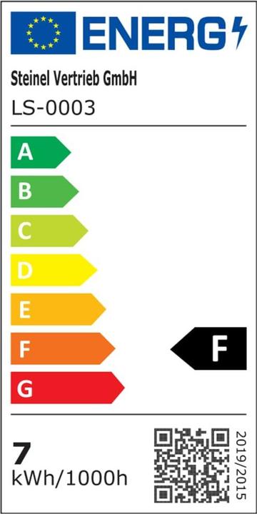 Label énergétique Steinel spot garden (520 lm, GU10, IP44)