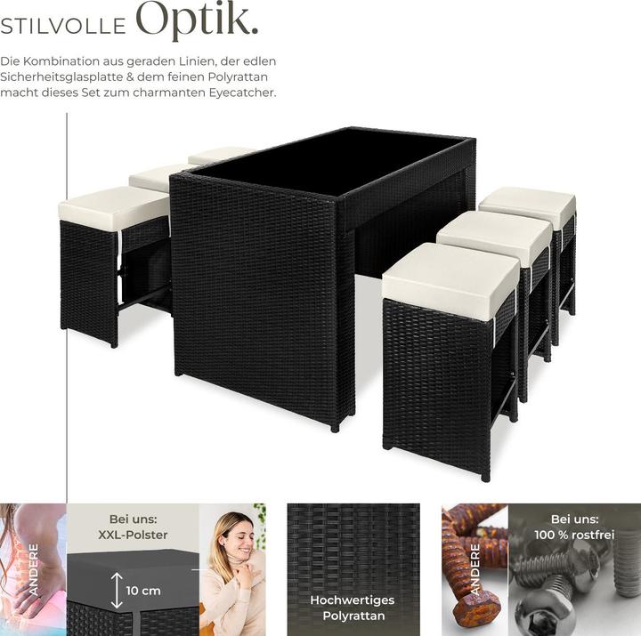 Produktbild tectake Rattan Sitzgruppe