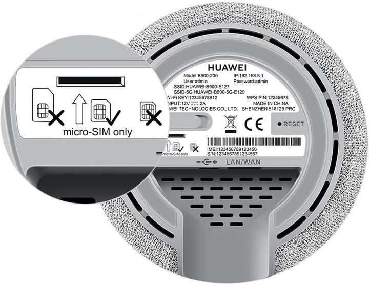 Immagine prodotto Huawei B900-230 Router 4G Smart Speaker Bianco Bianco