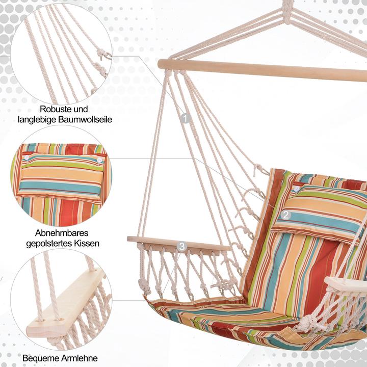 Actual product image Outsunny Hanging chair with pillow (105 kg)