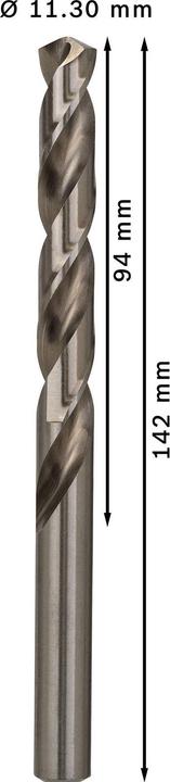 Actual product image Bosch Professional Zubehör PRO Metal HSS-G twist drill, 11.3 x 94 x 142 mm (11.3 mm)
