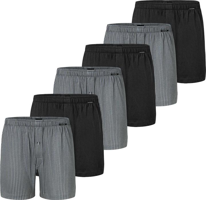Produktbild Schiesser 6er Pack Singel-Jersey Boxershorts (4, S, 6er Pack)