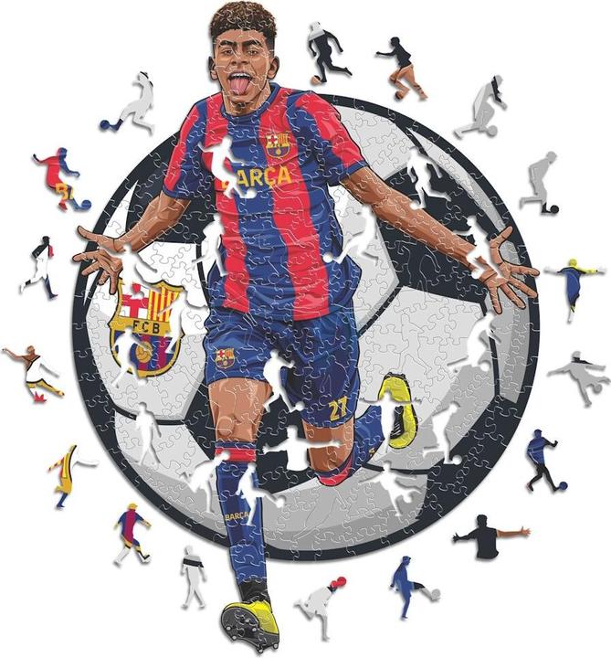 Iconic FC Barcelona - Lamine Yamal - Wooden puzzle size M (270 pieces) (270 pieces)