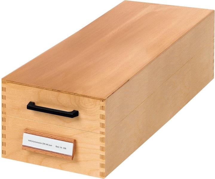 Image du produit Han Boîte à fiches en bois (A7, De part et d'autre)
