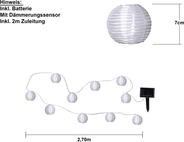 Actual product image Star Trading Solar Rice Ball (2.70 m)