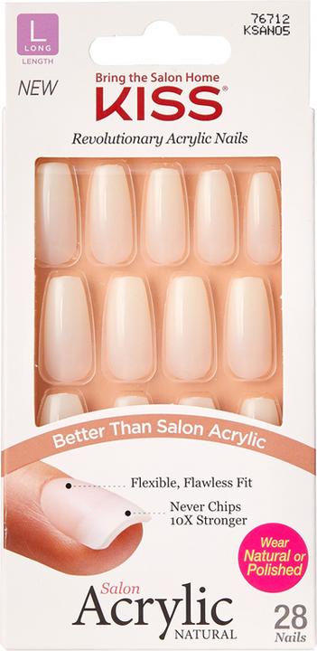Produktbild KISS Salon Acrylic Natural (Kunstnägel, Transparent)