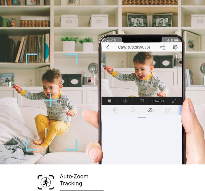Image du produit EZVIZ C6W caméra rotative 4 MP + détection de visage (2560 x 1440 Pixels)
