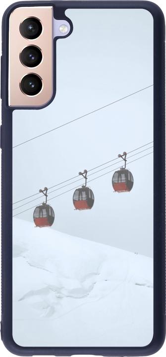 Image du produit PhoneLook Coque Silicone rigide noir Winter 22 ski lift (Samsung Galaxy S21+ 5G)