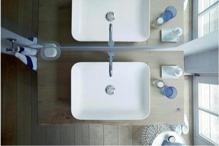 Immagine prodotto Duravit Lavabo da appoggio CAPE COD o ÜL senza foro per rubinetto panca 430x430mm bianco WG (430 mm, 430 mm)