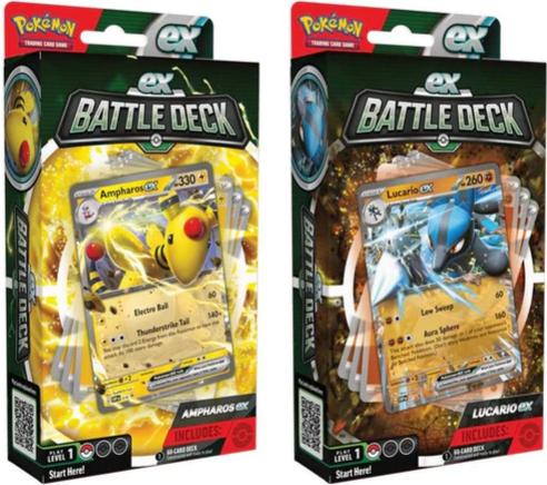 Produktbild Pokémon Pokemon Mazzi Lotta Lucario Ex Ampharos (Multipli di 2) (Booster Pack)