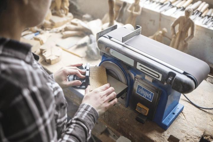 Image du produit Scheppach Ponceuse à bande et à disque BTS800 (Meuleuse d'établi, Ponceuse à bande, 370 W)