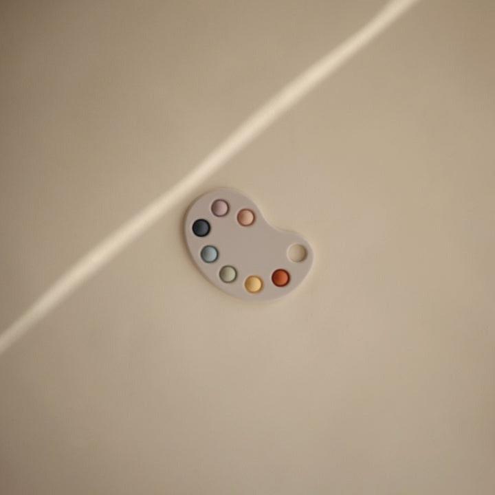 Actual product image Mushie Paint Palette Print Toy