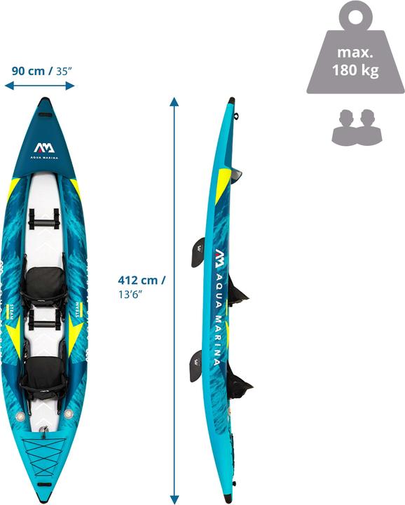 Produktbild Aqua Marina Steam - Kayak 412 (2 Pers.)