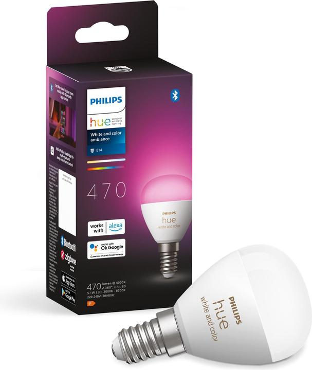 Actual product image Philips Hue White & Color Ambiance Chandelier (E14, 5.10 W, 470 lm, 1 x, F)