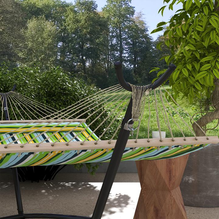 Actual product image Outsunny Hammock frame with one castor and adjustable height (220 kg)