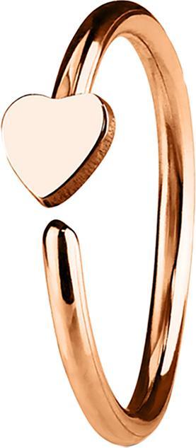 Produktbild Star Piercing Micro Piercing Ring mit Herz rosegold (Chirurgenstahl 316L, ohne Messing)