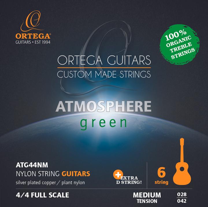 Image du produit Ortega Cordes Nylon Guitare - Tension Moyenne - Organique (Guitare)