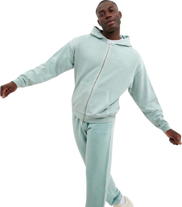 Actual product image Nicce zip-up hoodie gart dye (XS)
