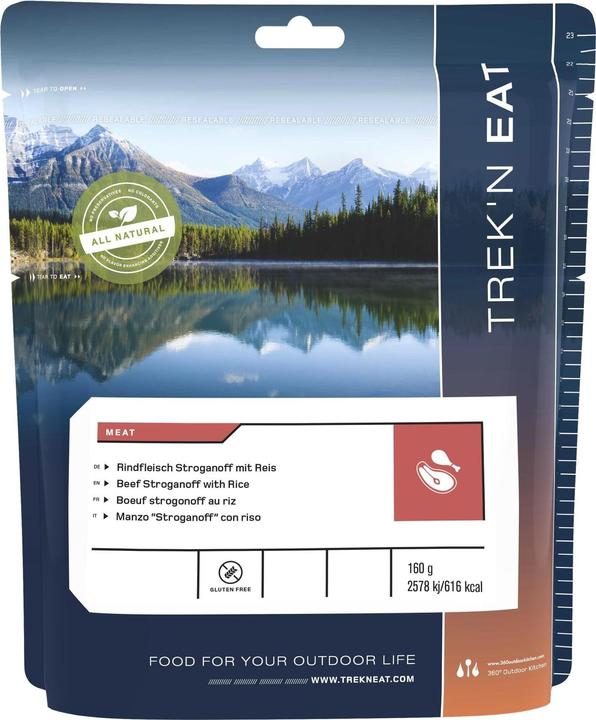 Trek'n Eat Rindfleisch Stroganoff mit Reis (160 g)
