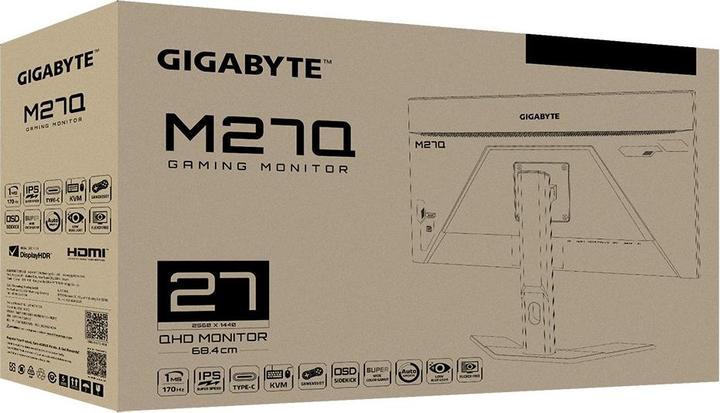 Produktbild Gigabyte M27Q (2560 x 1440 Pixel, 27")