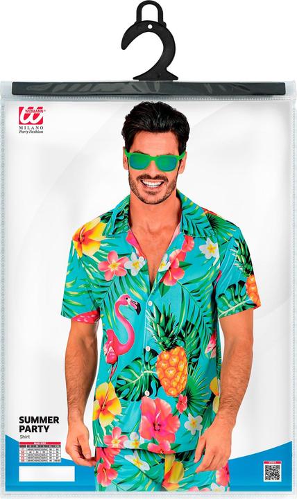 Actual product image Widmann Summer Party Fashion Shirt Hawaii Flamingo (S, M, L, XL, XXL)