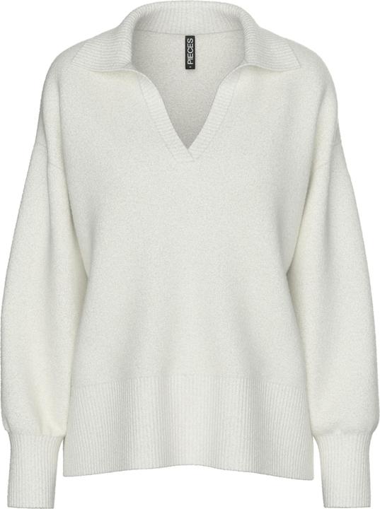 Pieces Pcmalou Ls Polo Knit Noos Bc (L)