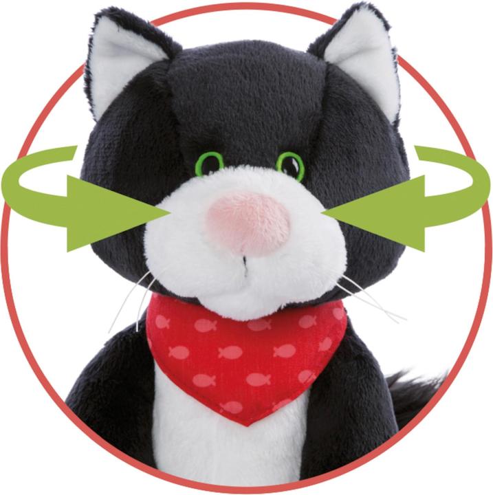 Actual product image NICI Plush Soft Toy Movable Cat Pepper, 30cm (30 cm)