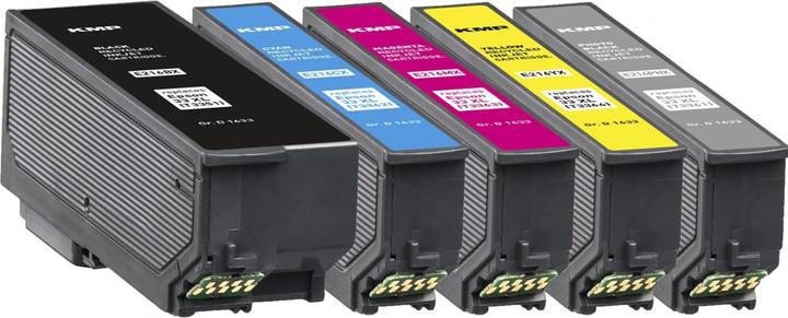 Actual product image KMP E216VX Multipack BK/PBK/CMY compatible with Epson T 3357 XL (M, FC, PBK, C, Y)