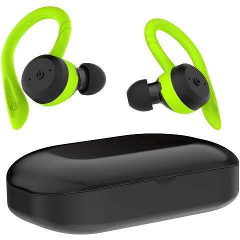 Immagine prodotto RDL6150 cuffia e auricolare Wireless A clip, In-ear Musica e Chiamate Bluetooth Nero, Verde (18 h, Senza fili)