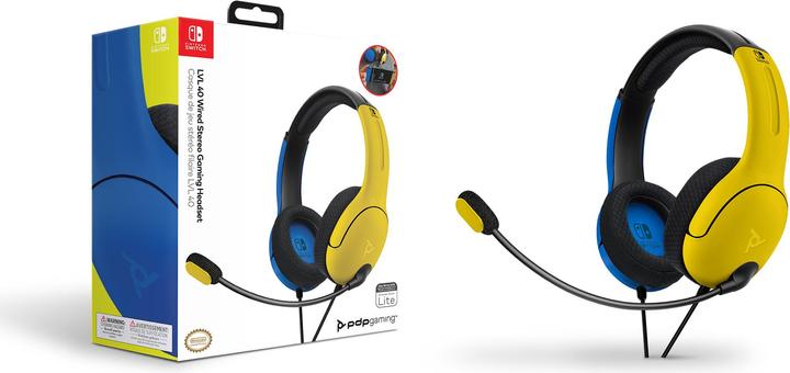 Produktbild PDP Headset Stereo LVL40 /Blau für Nintendo Switch (Kabelgebunden)