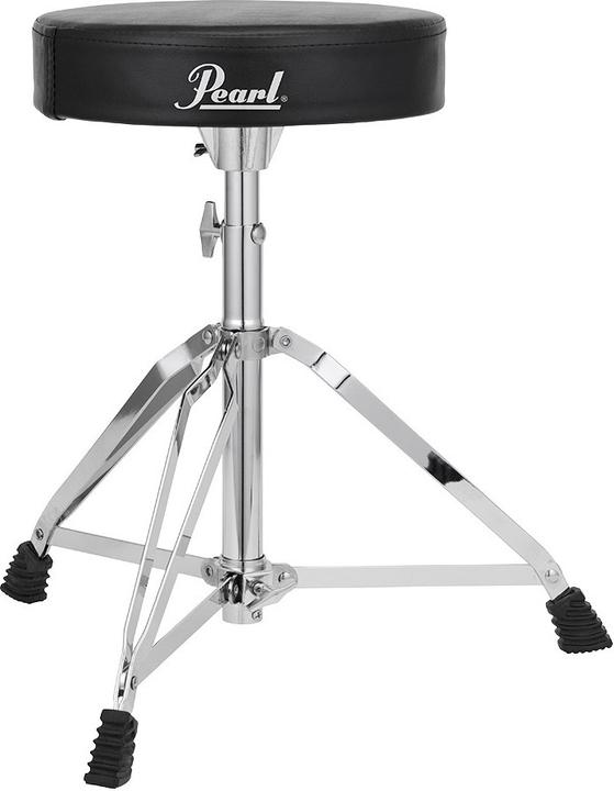 Image du produit Pearl D-50 Tabouret de batterie à siège rond en vinyle (Siège du batteur)