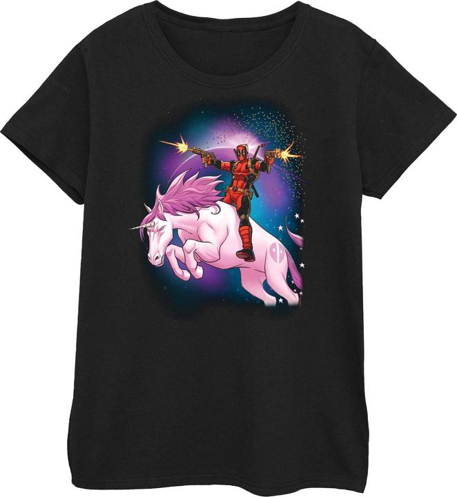 Image du produit - T-shirt DEADPOOL SPACE UNICORN BOYFRIEND FIT - Femme (XXL)