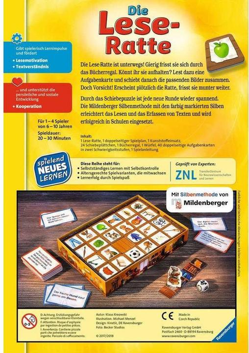 Actual product image Ravensburger The Reading Rat (German)