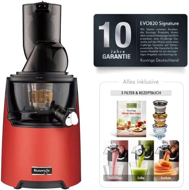 Actual product image Kuvings EVO820 Signature (Matt Dark Red)