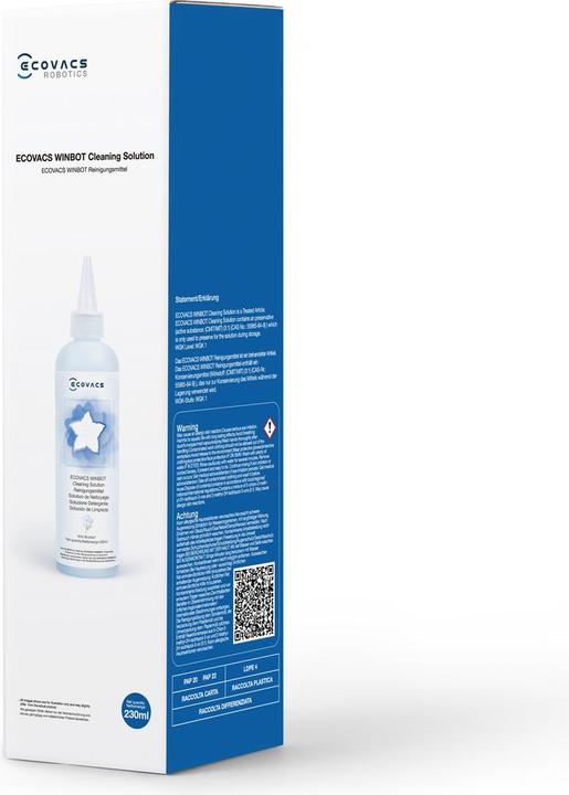 Actual product image Ecovacs WINBOT Cleaning Solution 230 ml