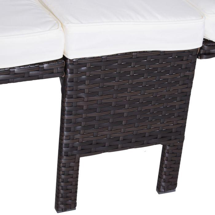 Produktbild Outsunny Rattan-Sitzgruppe als 3-teiliges Set